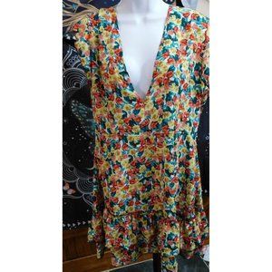 Bloom Chic Floral Open Back Dress